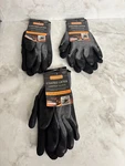 Pairs Coated Latex Gripper Gloves Size Large -- Cordova G38811 Black & Gray. Fixed Price $21.95.