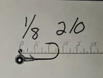 25 1/8OZ Round Head Jigs Mustad Bln 32746 Hook #4 #2 #1 1/0 2/0 3/0 4/0 Choose. Fixed Price $13.50.