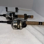 Vintage Zebco 33 Spincaster Rod And Reel Combos. Fixed Price $65.00.