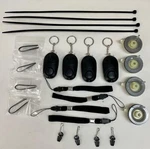 (4-PACK) Camp Guardian Trip Wire Alarm Kit W/ 85FT Of On Reel. Fixed Price $88.99.
