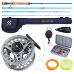 Sougayilang Fly Fishing Rod Reel Combo 4-PIECE And Aluminum Alloy. Fixed Price $105.16.