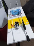 Spinning Fishing Rod Abu Garc 6' Med 6-12LB And Reel Max STX30. Fixed Price $45.00.