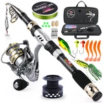 Sougayilang Telescopic Fishing Pole Spinning Reel Portable Rod. Fixed Price $67.18.