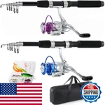 Tripquips Fishing Pole Combo 6.9FT 2PCS Telescopic Rods Set Collapsible. Fixed Price $60.90.