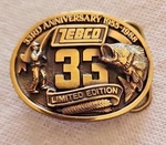 Vintage 1988 Zebco 33RD Anniversary Bass Fishing Reel Belt Buckle! Usa! New. Fixed Price $19.99.