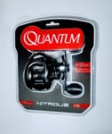 Fishing Reel Brand New Quantum Nitrous Size: 100 W/ 4 Bb Baitcast. Fixed Price $28.00.