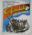 Gamakatsu Finesse Wide Gap Bass Hooks Nsb Black "value Pack" 230412-25 Size 2/0. Fixed Price $15.99.