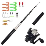 Portable Small Mini 55INCHES Telescopic Fishing Rod And Reel Combos, Compact .... Fixed Price $36.45.