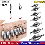 20PC Fishing Weights Inline Trolling Sinkers Swivel. Fixed Price $13.89.