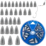 Bullet Sinkers Fishing Weights Slip Kit 29/83PCS Worm For Bas.... Fixed Price $19.07.