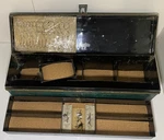 Antique Shakespeare Metal Tackle Box Very Early Model With Original Trays/lures. Fixed Price $588.00.