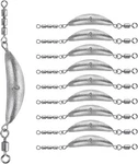 Fishing Spin Torpedo Sinkers Saltwater FRESHWATER,1/2-6OZ, Sliver Weights. Fixed Price $14.99.