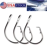 50PCS Stainless Steel Big Game Sea Fishing Hook Tuna Circle 8/0-14/0 39960D. Fixed Price $13.17.