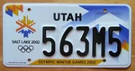 Utah 2002 Olympic Winter Games Salt Lake License Plate Superb Quality # 563M5. Fixed Price $19.99.
