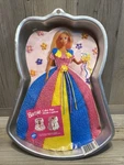 Vintage Wilton Barbie Cake Pan 1998 Plus 2 Decorating Lay-ons With Instructions. Fixed Price $14.99.