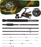Modular X5 Travel Fishing Rod Kit With Spin & Fly Reels, Compact System. Fixed Price $182.80.