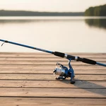 Wakeman 65-INCH Fiberglass Fishing Rod Reel Combo Comfort Grip, Blue Metallic. Fixed Price $35.14.