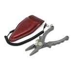 Van Staal Titanium Pliers With Leather Sheath And Lanyard. Fixed Price $399.95.