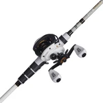 Abu Garcia 7' Max Low Profile Baitcast Reel And Rod Combo Med. Heavy Action. Fixed Price $139.99.