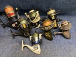 Lot Of 7 Working Spinning Reels Many Brands Penn Okuma South Bend Dam Meteor. Fixed Price $59.95.