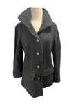 Ll Bean Dark Green Wool Womens Xs Reg Overcoat Peacoat Unlined Button Up. Fixed Price $59.00.