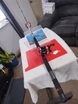 Baitcasting Fishing Rod Zebco 6'6" Med 8-15LB And Reel South Bend. Fixed Price $54.00.