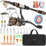 Plusinno Fishing Rod And Reel Combos -24 Ton Carbon Fiber Telescopic Pol. Fixed Price $229.49.