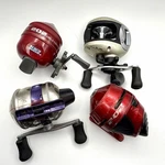 Vintage Zebco Quantum Fishing Reel Lot 33 202 Roam Spincast Spinning. Fixed Price $34.00.