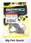 Spro Power Swivels #SPSB-04-50 New! Qty 50, Size 4, Test 130LB. Fixed Price $18.99.