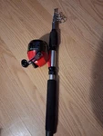 David Craft K-312 Retractable Camp Telescoping Fishing Pole Shakespeare Reel. Fixed Price $24.99.
