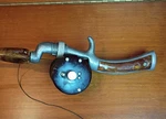 Vintage Jc Higgins Pistol Grip Rod & Reel "as Condition" Marbled Handle. Fixed Price $42.99.