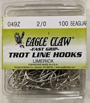 Eagle Claw 049Z 2/0 Fast Grip Trot Line Hooks Limerick 100 Count. Fixed Price $14.29.