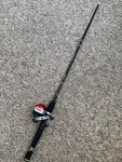 Zebco Rhino RSC3 Spin Cast Reel Glow Tip Rod Medium Missing Top Piece. Fixed Price $29.00.