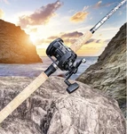 Fiberglass Fishing Pole Conventional Reel Combo With Durable P-cork Rod Handle. Fixed Price $59.99.