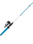 Zebco Roam Spincast Reel And Fishing Rod Combo, 6-FOOT 2-PIECE 30, Blue. Fixed Price $45.00.