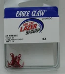 Eagle Claw L934RDGH-8 3X Strong Lazer Colored Treble Hooks Size 5CT. Fixed Price $10.06.