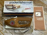 Vintage 1972 Popeil Pocket Fisherman Spin Casting Outfit W/ Box Manual + Bag. Fixed Price $29.00.