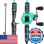 One Bass Fishing Rod And Reel Combo IM6 Graphite 2PC Blank Baitcasting. Fixed Price $84.33.
