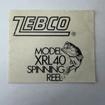 Vintage Zebco XRL40 Spinning Reel Manual Fish America Kansas Usa. Fixed Price $7.49.