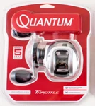 Quantum Throttle 100 TH101HC 7.3:1 Left Hand Baitcast Reel Clam Pck 21-42342. Fixed Price $29.98.