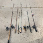 Mitchell Regal Lancer Vintage Spinning Reel Rod Combo 3000 BL865S Cork. Fixed Price $250.00.