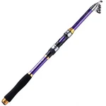 Sougayilang Purple With Protective Case 5' 11" Ultra Light Spinning Reel Pole. Fixed Price $9.99.