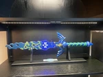 Zelda Master Sword, 27 Inches Rechargeable Pre-assembled Plastic Light Up. Fixed Price $43.00.