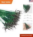 60PCS Nylon-coated Fishing Wire Leaders With Swivels Durable & Reliable. Fixed Price $17.99.