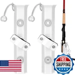 Seenelling 2 Pcs Pole Mount Fishing Rod Holders For Bike Rack Rotatable. Fixed Price $41.94.