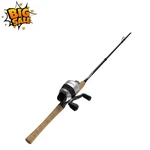 Zebco 33 Spincast Reel Rod Combo 6FT6IN 2PC IM6 Graphite Cork Handle Black. Fixed Price $38.99.