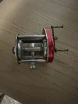 Sears Roebuck And Co Red Fishing Reel Model 535.39660. Fixed Price $14.99.