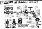 New Old Stock Garcia Mitchell 300 301 Fishing Reel Parts. Fixed Price $25.95.