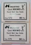 Mustad & Son Round Bent Sea Hooks Flatted Duratin 900MD Sz 570 160PC Fishing. Fixed Price $12.95.