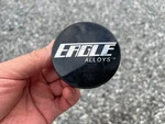 Eagle Alloys Custom Wheel Center Cap Gloss Black Finish 138 1/2". Fixed Price $9.95.